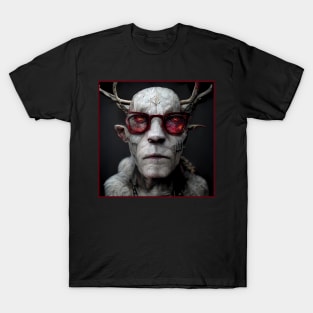 An old demon with red glases T-Shirt
